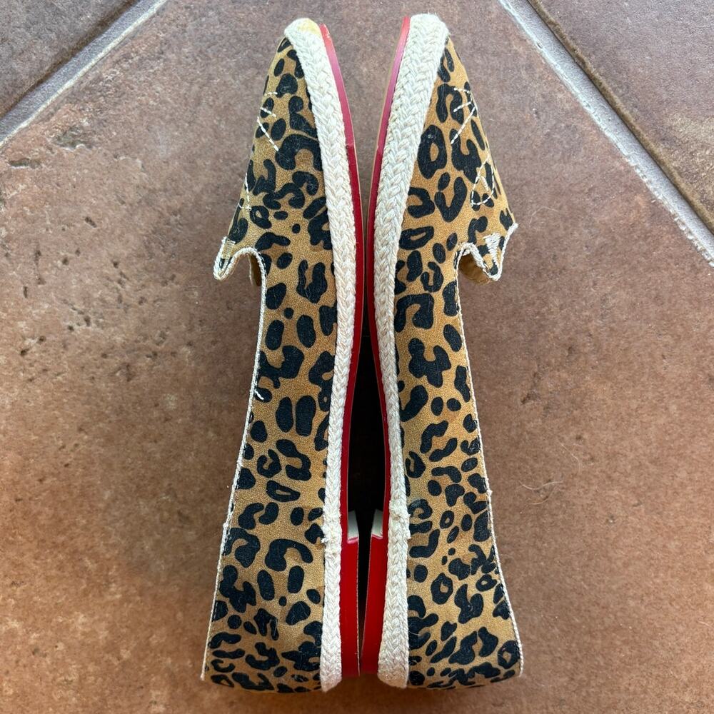 Pepaloves Leopard Novelty Flats w Espadrille Styling size 41/US 10 - Picture 9 of 13